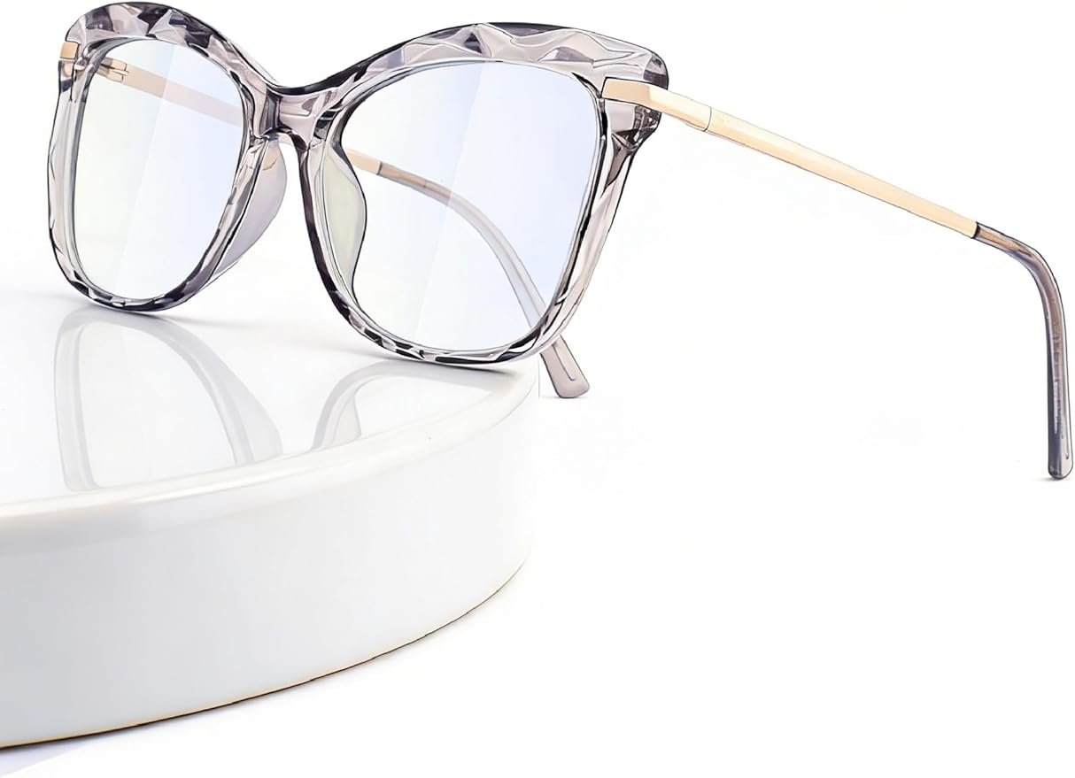 Blue Light Glasses For Woman, Computer Glasses Blue Light Glasses Men Premium Lenses For Daily Screen Use - Work & Gaming.