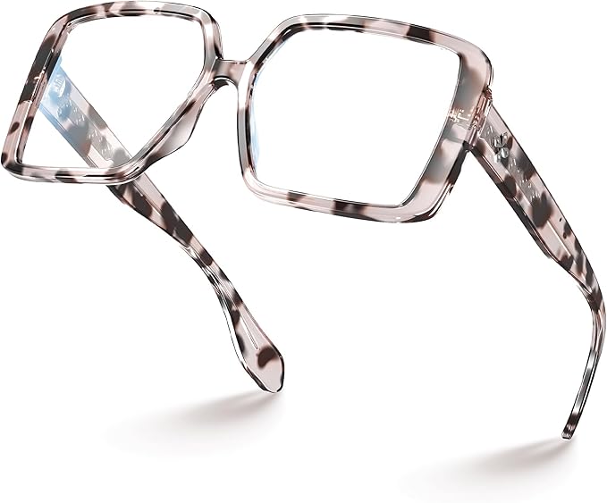 VISOONE Oversized TR90 Blue Light Blocking Glasses Fashion Accessories Non Prescription for Women Harvard