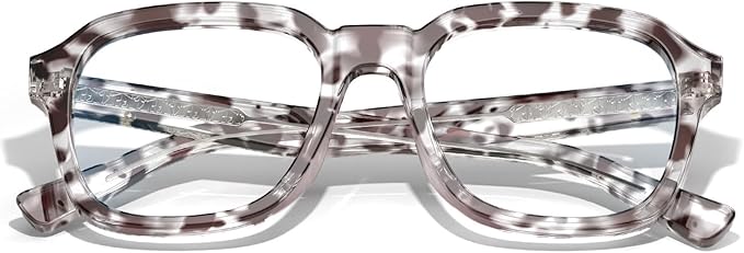 VISOONE Oversized Square Blue Light Blocking Glasses Fashion Computer Eyewear for Women and Men BENNETT