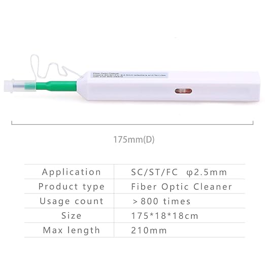 FTTH Fiber Optic Cleaner 2.5mm End-Face Optical Fiber Clean Pen Type Tools for Cleaning The Ferrule of SCFCST Cable Connectors - Image 5