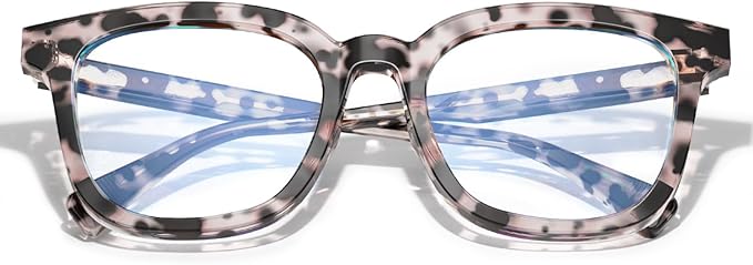 VISOONE Square Blue Light Blocking Glasses TR90 Anti Glare Computer Gaming for Women Men NOE