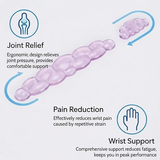 Ultimate Cute Ergonomic Wrist Rest – Instant Relief, Cloud-Like Comfort, Premium Silicone & TPU, Ultra-Soft, Durable, Gift-Boxed for Office, Study, Gaming & More