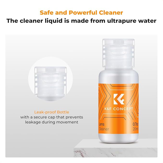 K&F CONCEPT 12mm Micro Four-Thirds 4/3 Sensor Cleaning Swab*10 + 20ml Sensor Cleaner, M43 Camera Cleaning Kit for All Models of M4/3 Camera Sensors, Including M4/3 Cameras from Olympus and Panasonic - Image 6