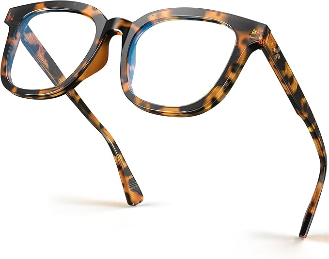 VISOONE Square Blue Light Blocking Glasses TR90 Anti Glare Computer Gaming for Women Men NOE