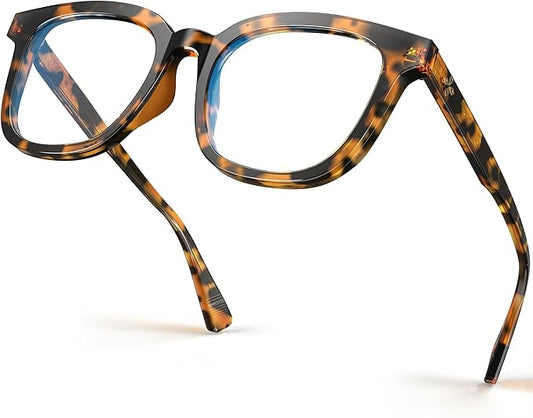 VISOONE Square Blue Light Blocking Glasses TR90 Anti Glare Computer Gaming for Women Men NOE