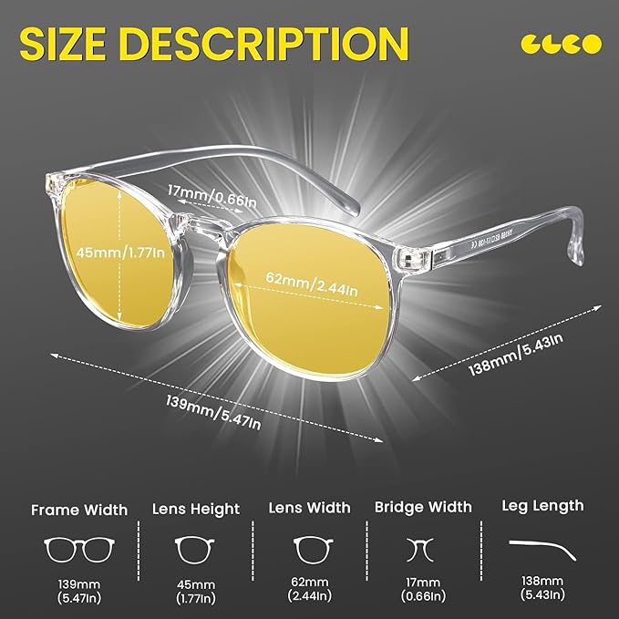 IBOANN Chic & Comfy Blue Light Glasses for Women - 3-Pack Round Frames, Screen-Ready Style with UV Protection Coating