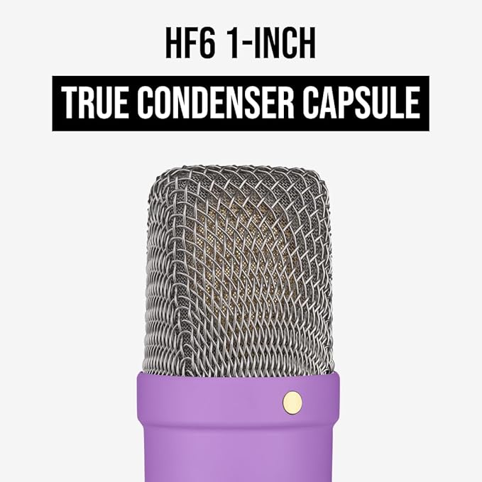 RØDE NT1 Signature Series Large-Diaphragm Condenser Microphone with Shock Mount, Pop Filter and XLR Cable for Music Production, Vocal Recording, Streaming and Podcasting (Purple)