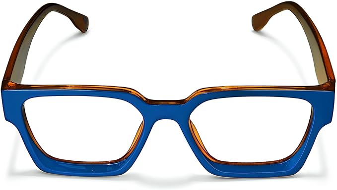 livho Oversized Eyewear Frame for Woman and Men - Rectangle Fashion Glasses for Computer, Chic Preppy Frame