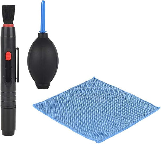Camera Lens Cleaning Kit, Lens Cleaning Pen Soft Brush Blower Camera Air Blower Microfiber Cloth Cleaner Kit for Photography Accessories by Unknown
