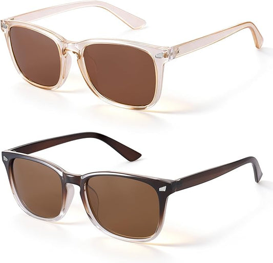 Polarized Sunglasses for Women Men, Night Driving Glasses Anti Glare Yellow Lens UV 400 for Day Night Use