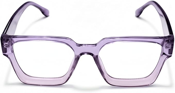 livho Oversized Eyewear Frame for Woman and Men - Rectangle Fashion Glasses for Computer, Chic Preppy Frame