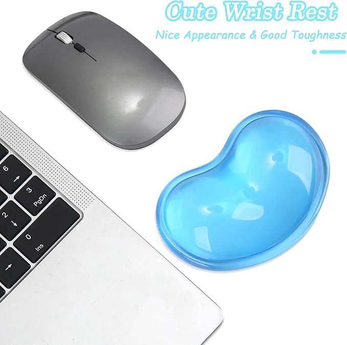 Gel Keyboard & Mouse Wrist Rest Set - Keyboard Wrist Rest Pad & Mouse Support for Office Gaming Pad Computer Laptop Ergonomic Comfortable Pain Relief- Pad Set (Mouse Support Only)