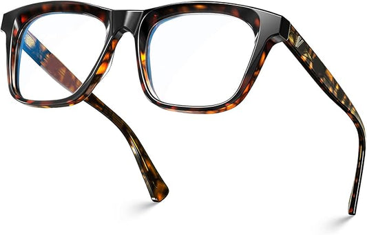 VISOONE Square Blue Light Blocking Glasses TR90 Clear Lens for Women Men BONA