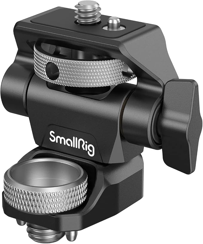 SmallRig Adjustable Camera Monitor Mount for ARRI-Style (Upgrade), 360° Swivel and 180° Tilt Monitor Holder Anti-Twist Support 5” and 7” Field Monitor by SmallRig