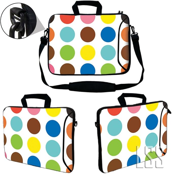 LSS 17-17.3" inch Laptop Sleeve Bag Compatible with Acer, Asus, Dell, HP, Sony, and More | Carrying Case Pouch w/Handle & Adjustable Shoulder Strap