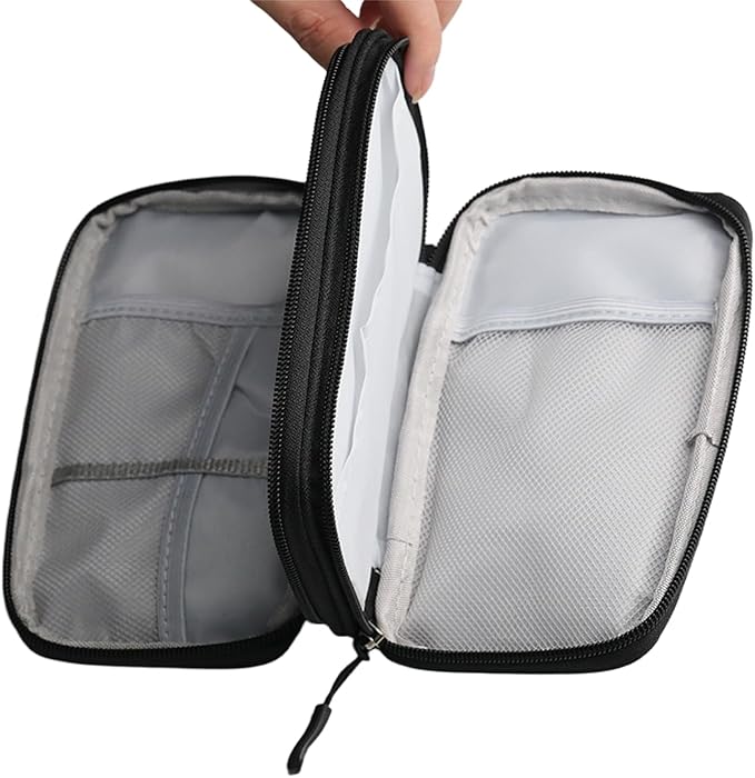 Data cable storage bag, charger, portable power bank, charging cable bag box, digital organizer bag