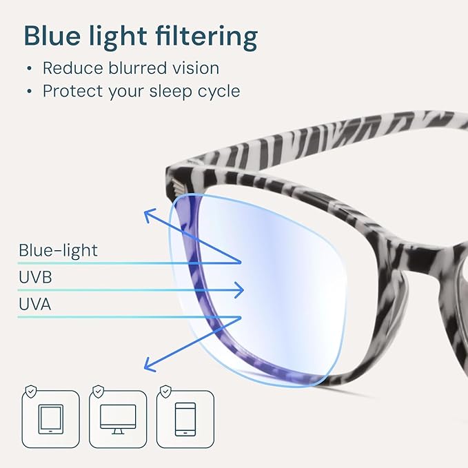 Gaoye Eyewear Frames for Men - Blue Light Blocking Square Glasses, Anti UV Ray Computer Gaming, Blue Blockers for Women