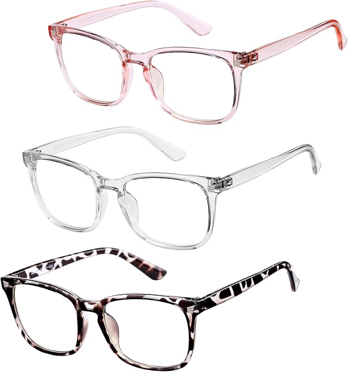 Hycredi Kids Blue Light Blocking Glasses for Boys & Girls – Reduce Eye Strain from Screens, Computer, Gaming, TV & Phone