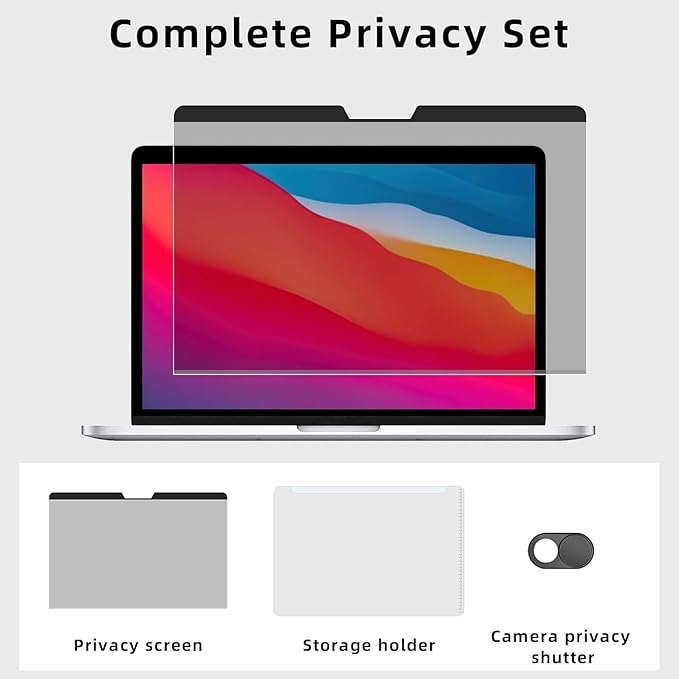 ZOEGAA MacBook Neo Privacy Screen, Magnetic Privacy Screen Protector for MacBook Neo 13 Inch, Anti-Glare Blue Light Blocking Filter for Office Coffee Shop Travel Work Study