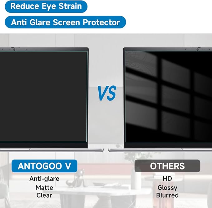 2 Pack 16 Inch 16:10 Anti Blue Light Laptop Screen Protector, Reduce Eye Strain Anti Glare Screen Protector for 16’’ with 1920x1200 Resolution Laptops, Not for 16.1''