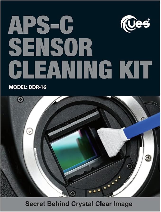 UES DDR16 APS-C Sensor Cleaning Kit for Reflex and Mirrorless Digital Camera Compatible with Sony, Nikon, Canon CCD CMOS Sensor Clean (12pcs x 16mm Swabs and 15ml Sensor Cleaner Solution) - Image 7