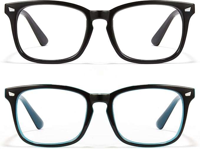 Cyxus Blue Light Glasses Men Women Reduce Eye Strain UV Blocking for Office Work Computer Screen 8082