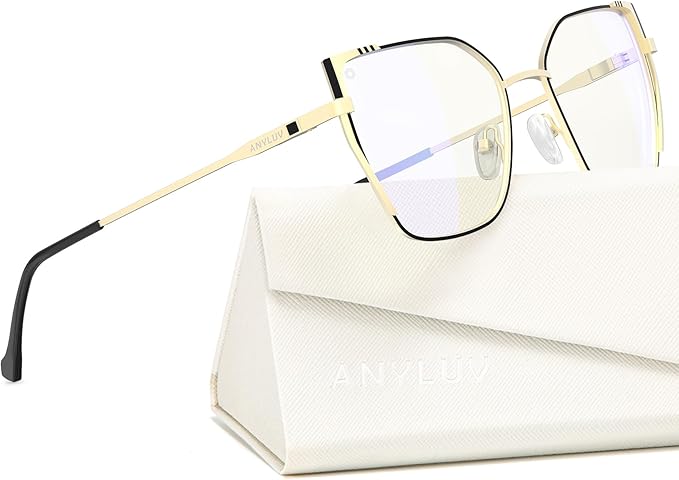 ANYLUV Blue Light Glasses for Woman Men, Womens Blue Light Blocking Glasses Computer Glasses Anti Eyestrain