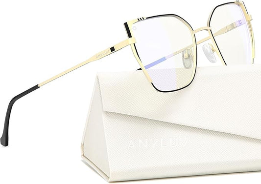 ANYLUV Blue Light Glasses for Woman Men, Womens Blue Light Blocking Glasses Computer Glasses Anti Eyestrain