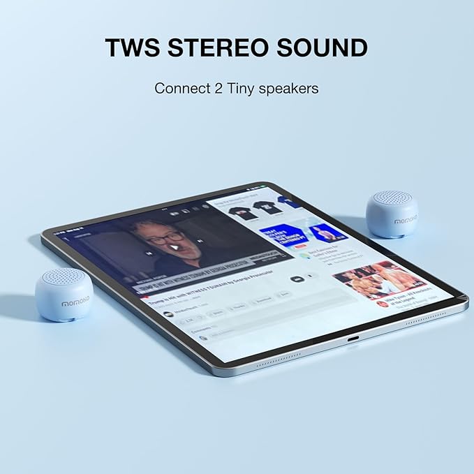 The Smallest Mini Bluetooth Speaker Wireless Small Bluetooth Speaker,Portable Speakers for Home/Outdoor/Travel/Party, Gift,Present (Blue)