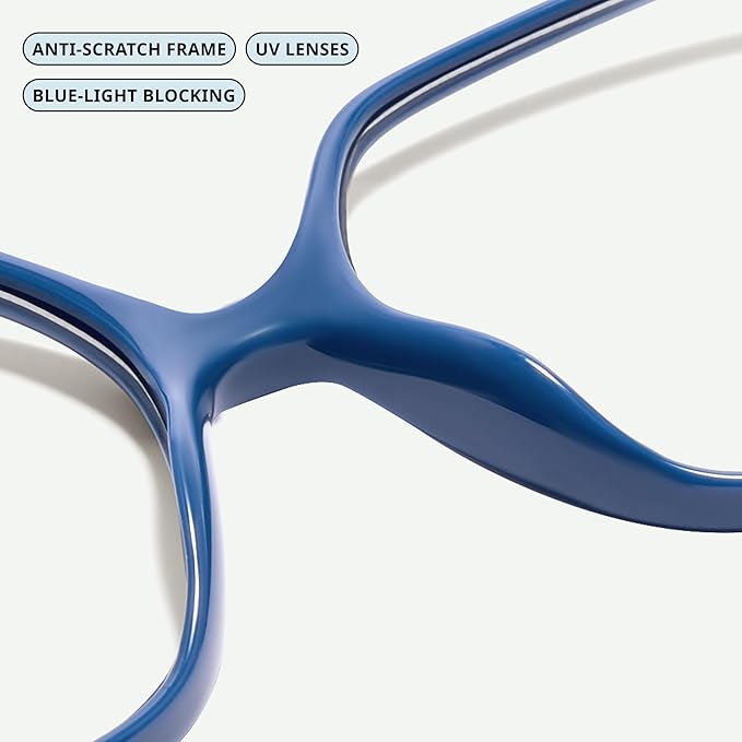 miyya Blue Light Blocking Glasses for Women, Blue Light Glasses for Women Oversized Fashion Glasses