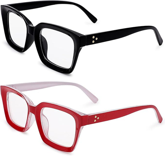 COASION Blue Light Blocking Eyeglasses Classic Thick Square Rim Frame Eyewear for Women Men