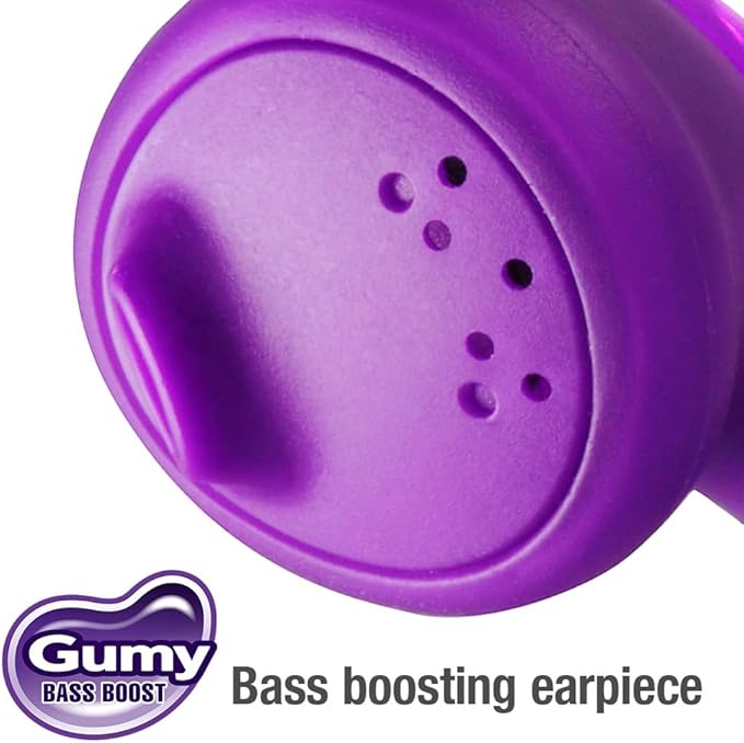 JVC HAF160V Gumy Ear Bud Headphone Violet