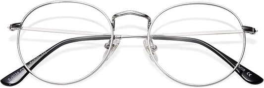 SOJOS Blue Light Blocking Computer Glasses Round Eyewear Anti Blue Light Lens Preppy Chic SJ5024B