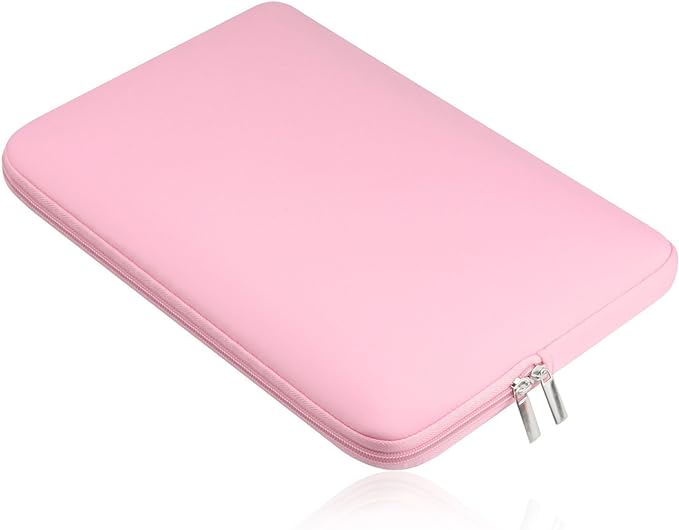 CCPK Laptop Sleeve Case for MacBook Pro 14 inch Mac Air 13 inch M4 M3 M2 M1 Compatible with Hp Lenovo Dell ASUS Computer Laptop Sleeve Bag Protective Carrying Case Cover 13-14 inch Accessories, Pink