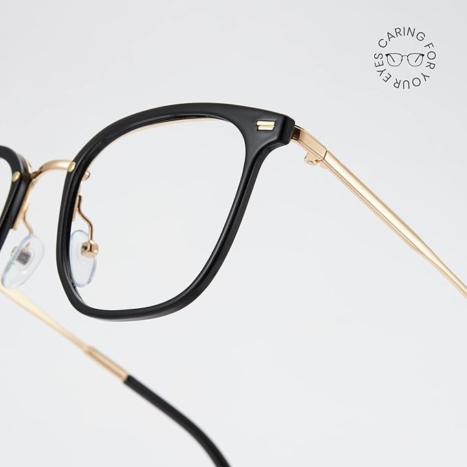 Cyxus Blue Light Glasses for Woman, Stylish Cat Eye Blue Light Blocking Computer Glasses for Working, Laptop and Screen Use