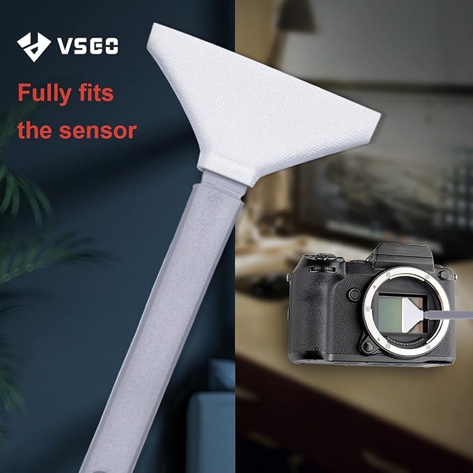 VSGO Mirrorless Camera Sensor Cleaning Kit for Meduim Format Cameras, 12pcs 34mm CMOS Swabs and 10ml Cleaner Inluded (VS-S04E) - Image 3