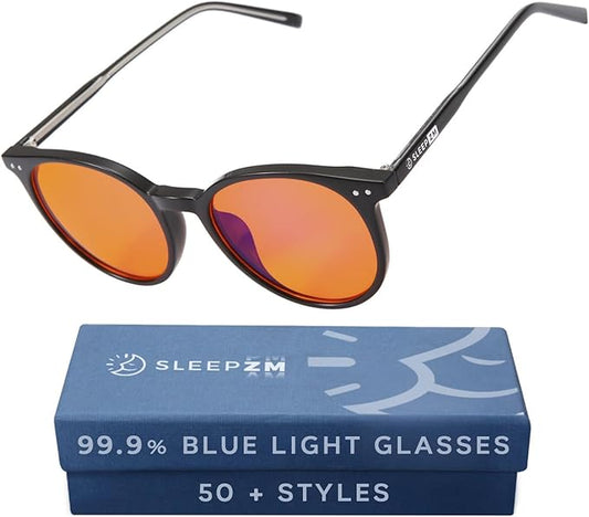 Sleep ZM Blue Light Blocking & Light Sensitivity Glasses - 8 Lens Types for Comfort, Relaxation, Sleep & Relief - 50+ Styles