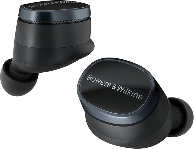 Bowers & Wilkins Pi8 Bluetooth Wireless Earbuds (Anthracite Black), in-Ear Bluetooth Earphones with Qualcomm Chipset & aptX Lossless, Active Noise Cancelling Earbuds, 3 Built-in Mics, 15-Min Charging