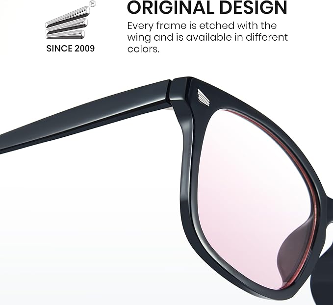 Cyxus Blue Light Glasses Men Women Reduce Eye Strain UV Blocking for Office Work Computer Screen 8082