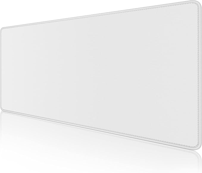Dapesuom Large Gaming Mouse Pad, Extended Mouse Mat with Stitched Edges, Full Size Keyboard Pad with Non-Slip Base, Big XXL Computer Desk Mats for Gamer, Laptop, Office, 35.5 x 15.7in, Space Gray