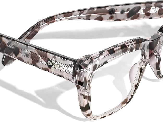 VISOONE TR90 Square Blue Light Blocking Glasses Fashion Computer Eyewear for Women and Men RANDI