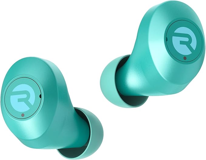 Raycon Everyday Classic Bluetooth Wireless Earbuds + Microphone with Active Noise Canceling, Sweat & Water-Resistant Earphones, Ear Buds Wireless Bluetooth 32 Hours Playtime (Mint)