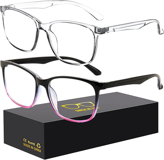 Oilway Blue-Light Blocking Glasses Computer Reading/Gaming/TV/Phones Glasses Fashion Anti Eyestrain Glasses for Women Men