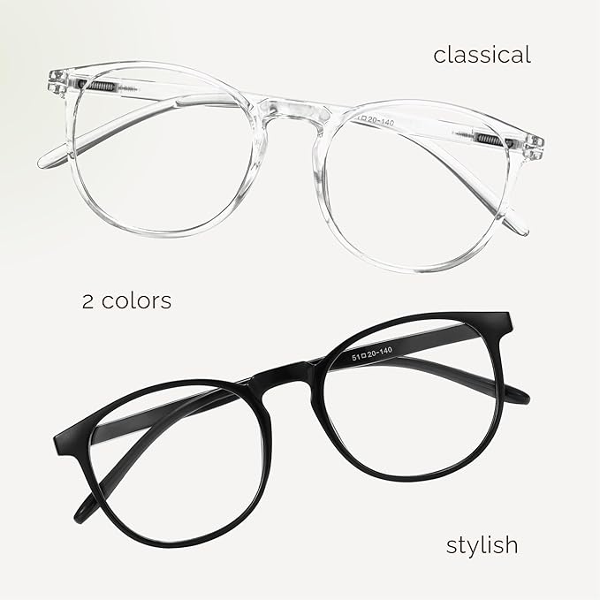IBOANN Blue Light Glasses for Woman/Men, Fashion Blue Light Glasses Men, Fake Glasses Help Reduce Screen Fatigue