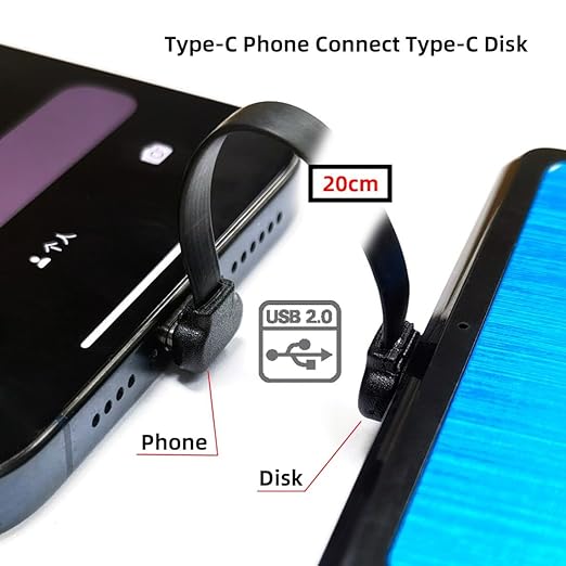 chenyang USB C Short Flat Cable USB 2.0 Type C Dual 90 Degree Angled PD 65W Fast Charge Data Extension Cable 200MM