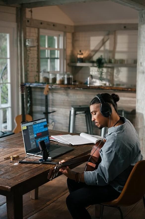 SENNHEISER Professional Profile - USB Cardioid Condenser Microphone & Table Stand, 1.2 m USB-C Cable - Mute Button, Built-in Headphone Jack, Gain, Mix & Volume Control, for PC & Mac,Black