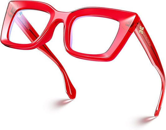 VISOONE Cat Eye Blue Light Blocking Glasses TR90 Anti-glare Women Calida