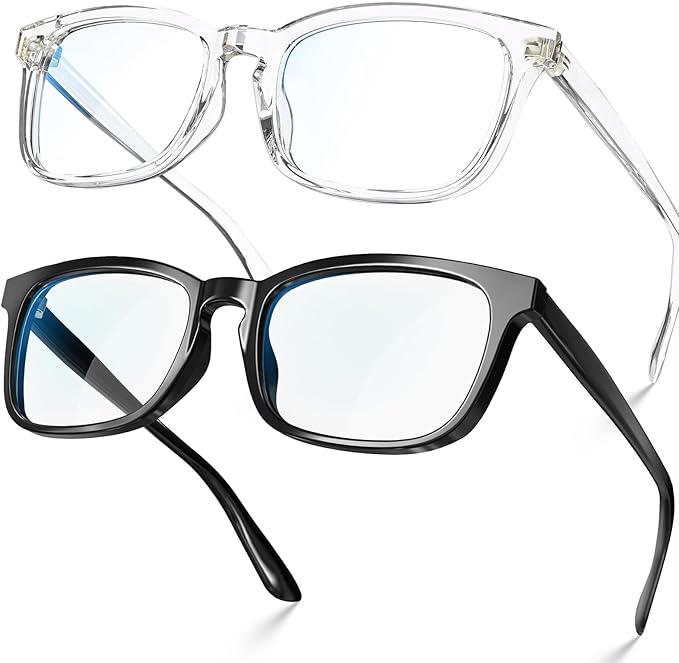 Blue Light Glasses for Women Men Square Computer Glasses Anti Glare UV Blocking Vita