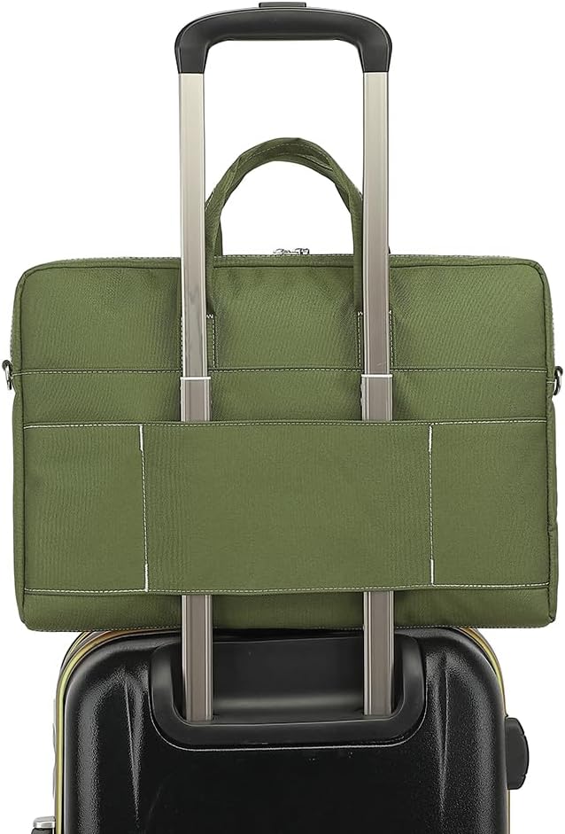 15-15.6 inch Laptop Shoulder Bag, for MacBook Pro 16, Hp Lenovo Dell 14 inch Waterproof Messenger Bag Case Sleeve (Army green)
