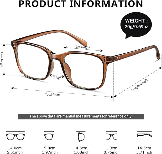 kimorn Ultralight Blue Light Glasses for Women and Men Glasses for All Day Comfort - Anti UV Glare & Eyestrain